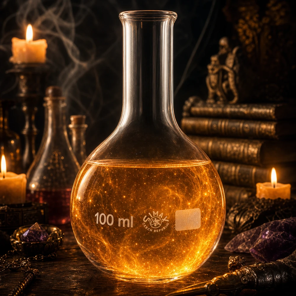 Matraccio da 100ml a collo stretto Matraccio di precisione da 100 ml con scala graduata e beccuccio stretto per misurazioni esatte
