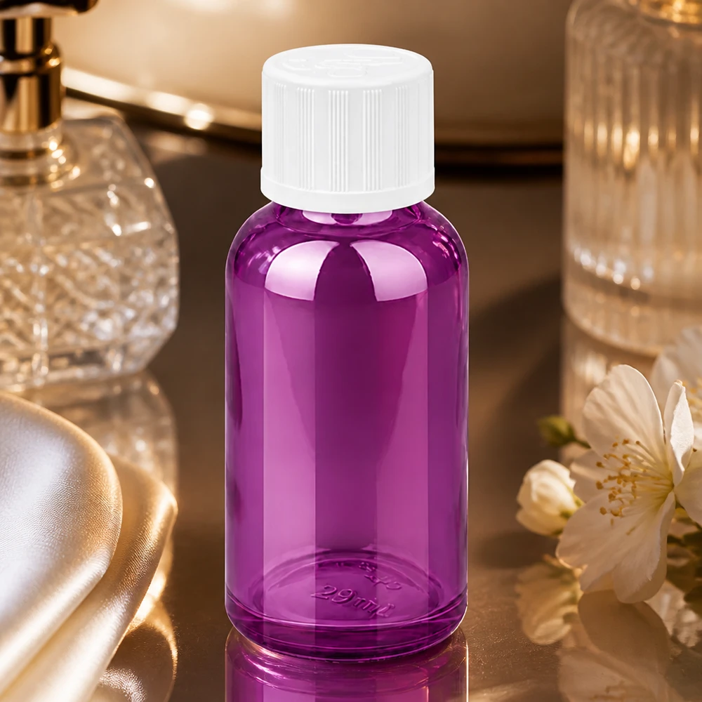 30ml Tropfflasche 1.2mm weiß Standard Kindersicher PurpleLine.UT18/30 Premium Tropfflasche 30ml in Lila mit optimaler Griffigkeit für einfache Handhabung