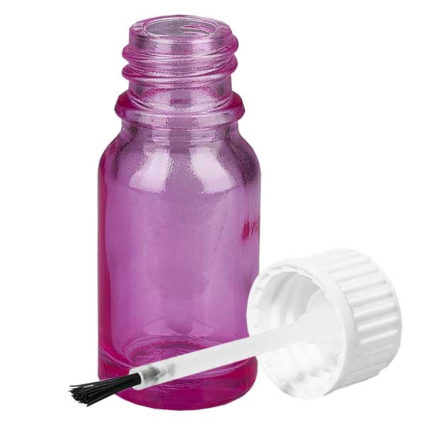10ml Pinselflasche weiss Standard PurpleLine UT18/10