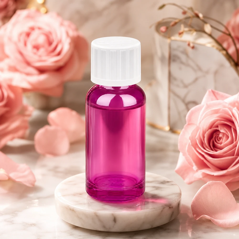 20ml Flasche 11mm Schraubverschluss weiß Standard Kindersicher PurpleLine UT18/20 Robuste 20ml Glasflasche violett mit kindersicherem Deckel für sichere Aufbewahrung