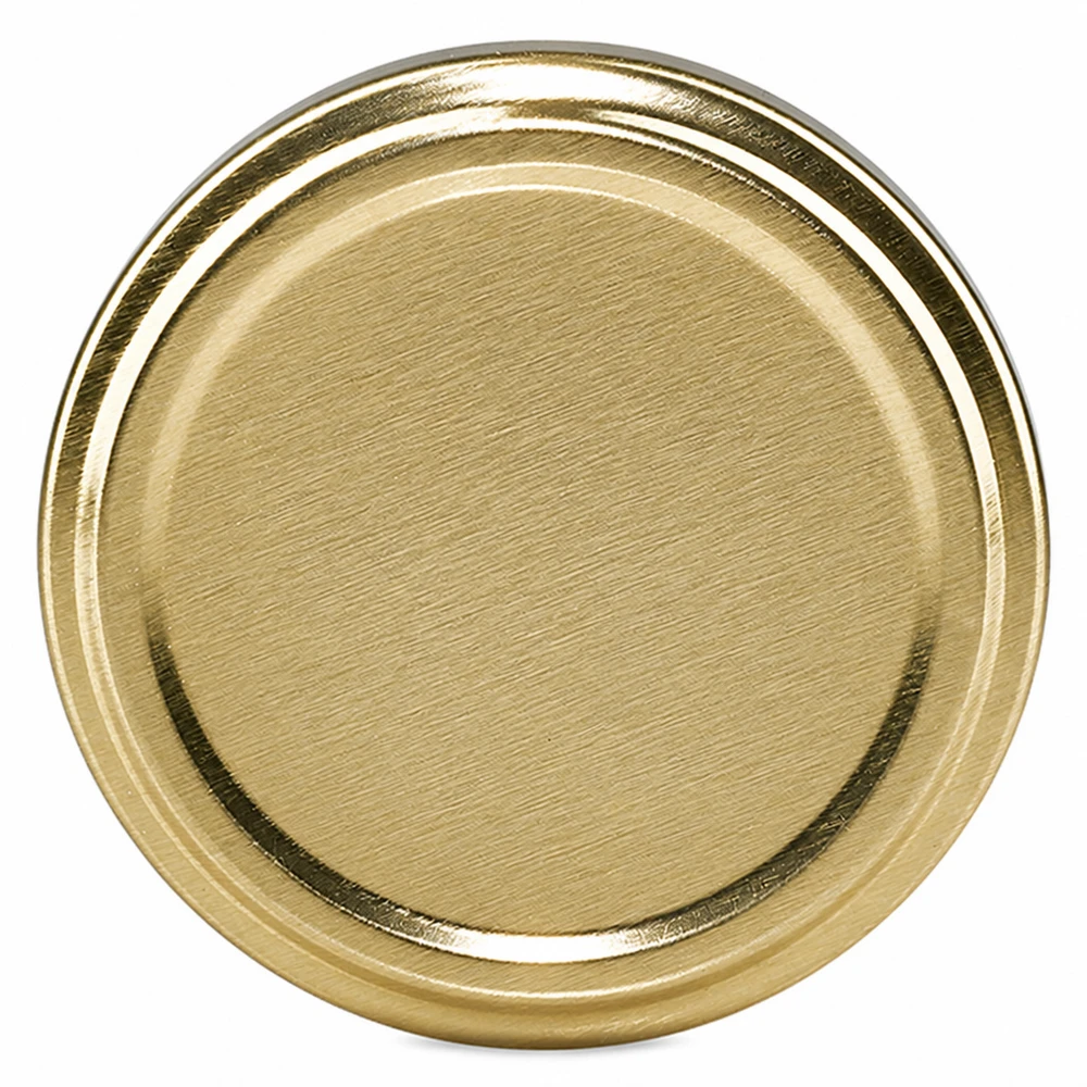 Goldener Metalldeckel TO66 UNiTWIST unitemp hitzebeständig lebensmittelecht