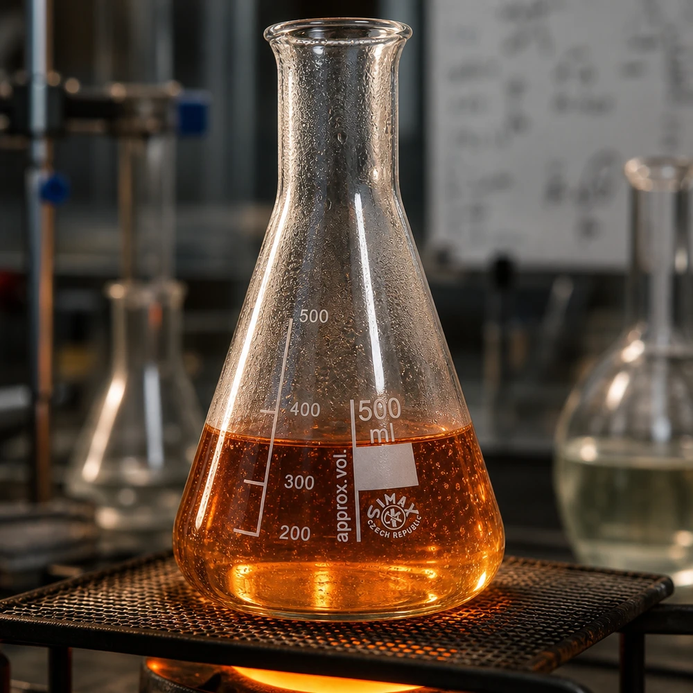 Beuta da 500 ml a collo stretto Beuta da 500 ml resistente al calore su piastra da laboratorio per sintesi e reazioni