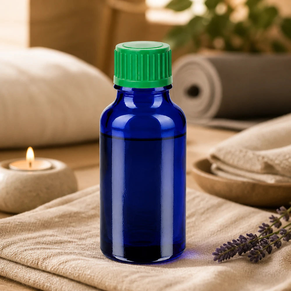 Flacone in vetro STD BlueLine da 20 ml con design ecologico per un imballaggio sostenibile del prodotto