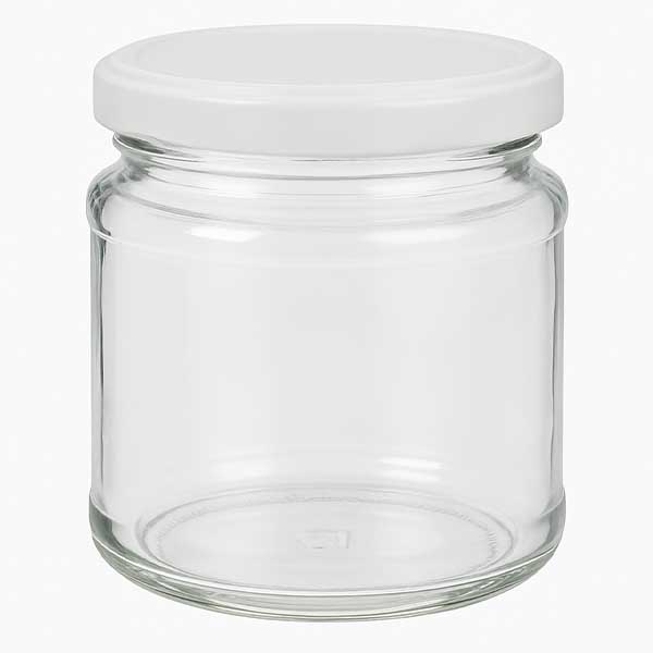 212ml Rundglas mit BasicSeal Deckel weiß UNiTWIST