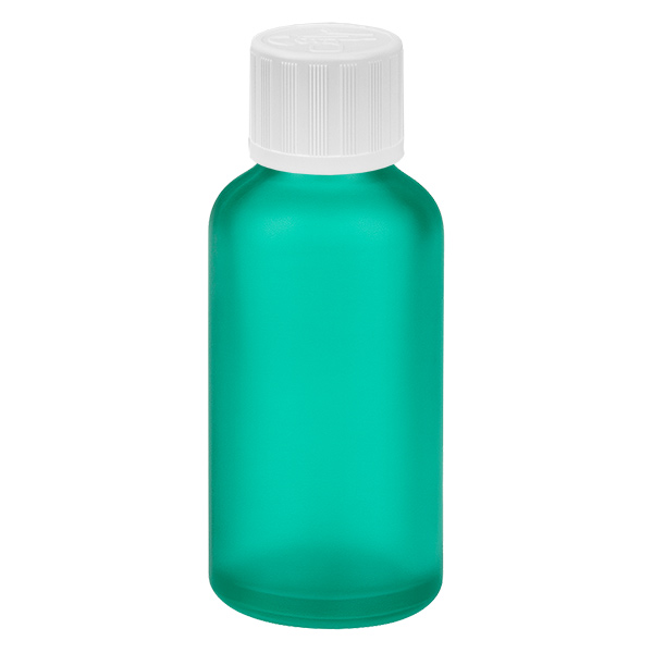 50ml Flasche 11mm Schraubverschluss weiß Standard Kindersicherung GreenLine UT18/50