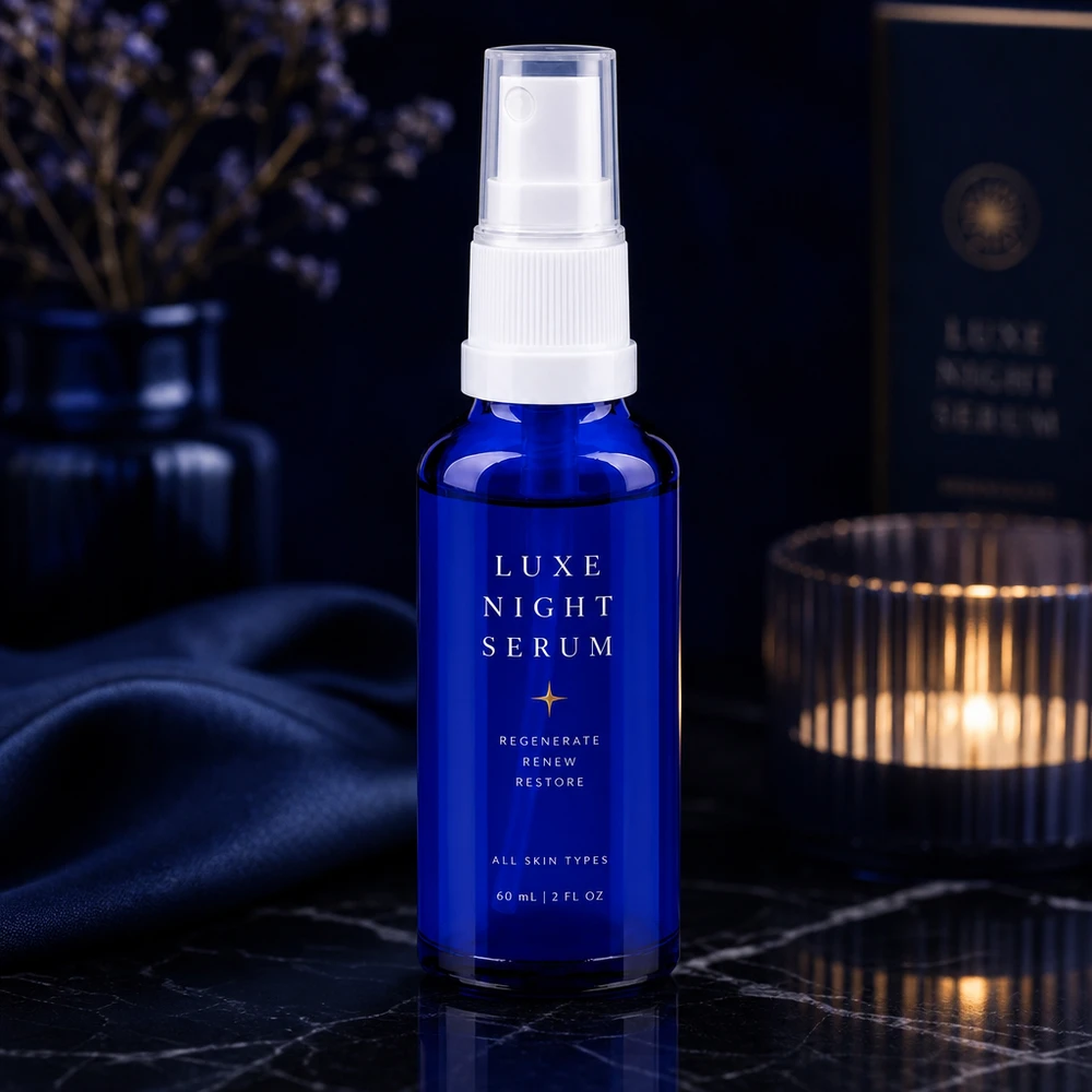 Apothekenflasche blau 30ml Sprayaufsatz weiß Blaue Apothekerglas Flasche mit Pumpsprühkopf für Serum geeignet für alle Hauttypen
