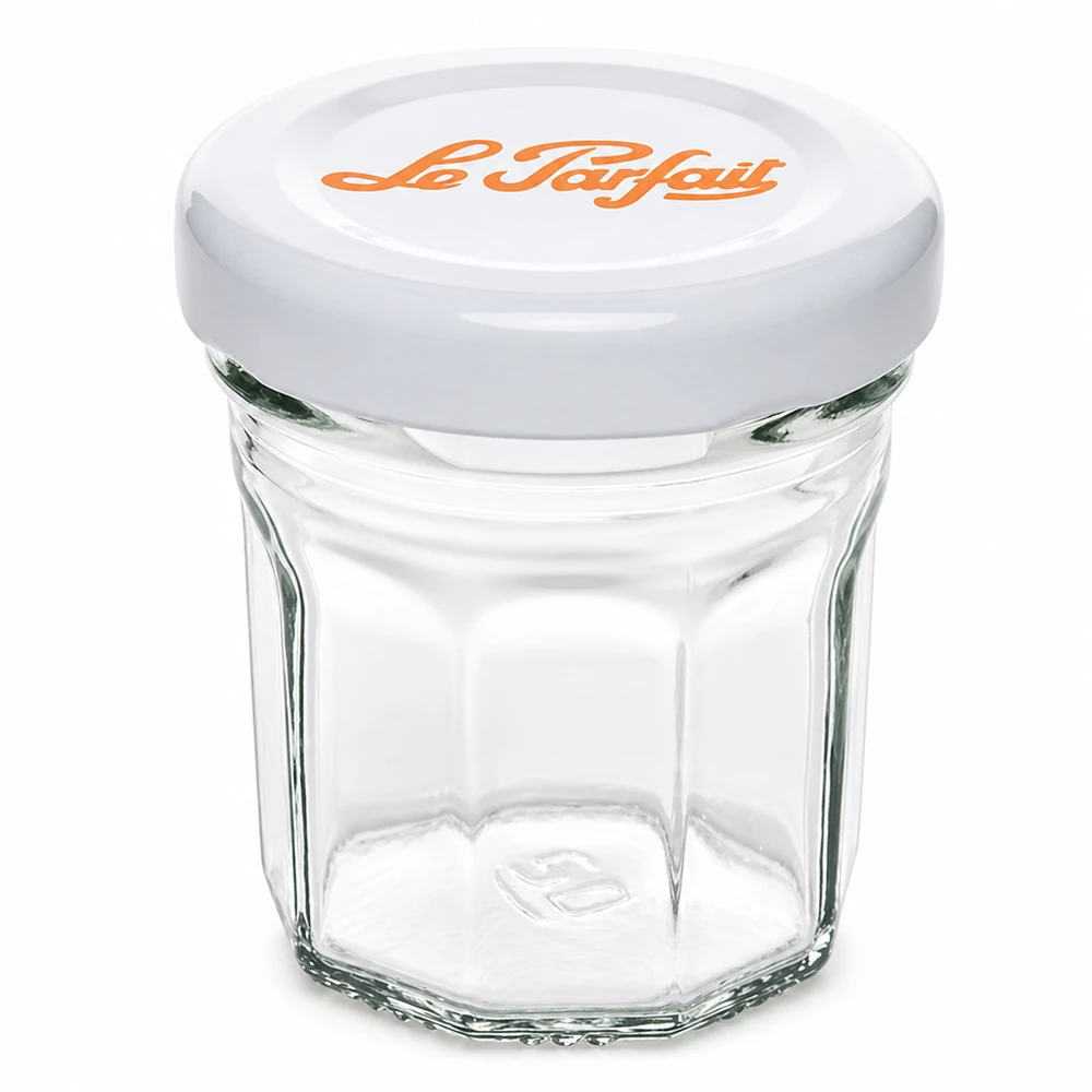 Le Parfait® Mini‑Jam 44 ml Ø48 mm vaso Vasetto Le Parfait da 44 ml con coperchio a vite bianco per marmellate e confetture