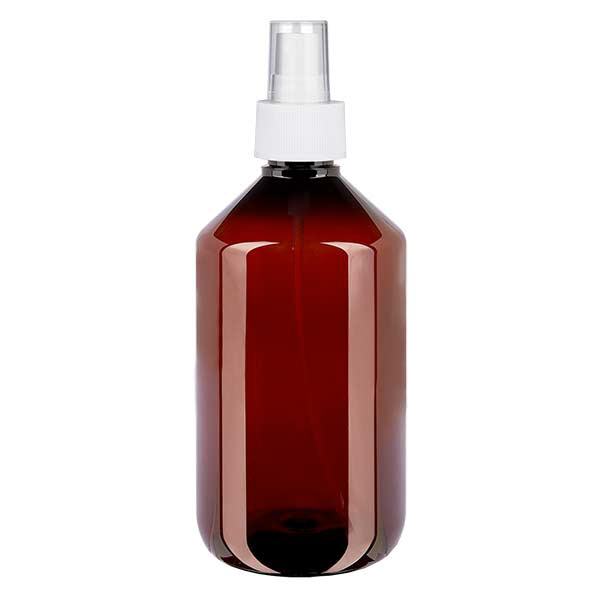 Bottiglia in PET da 500 ml con nebulizzatore bianco Bottiglia in PET da 500 ml con nebulizzatore bianco