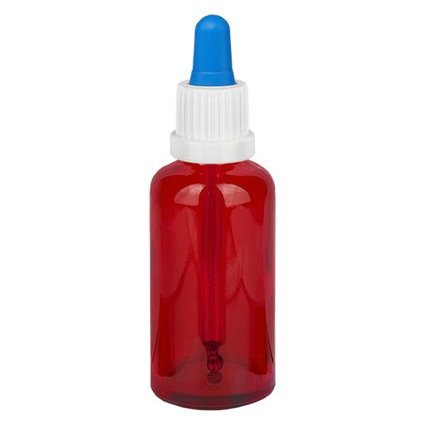 50ml Pipettenflasche weiß/blau Originalitätsverschluss RedLine UT18/50