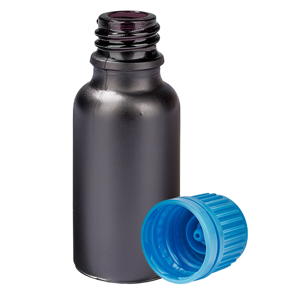 20ml Flasche 11mm Schraubverschluss blau Originalitätsverschluss BlackLine UT18/20