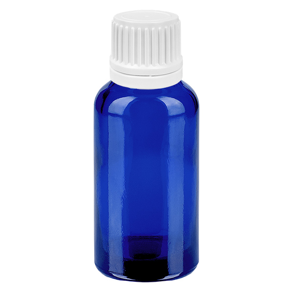 Flacon compte-goutte 30ml 0.7mm blanc OV BlueLine UT18/30