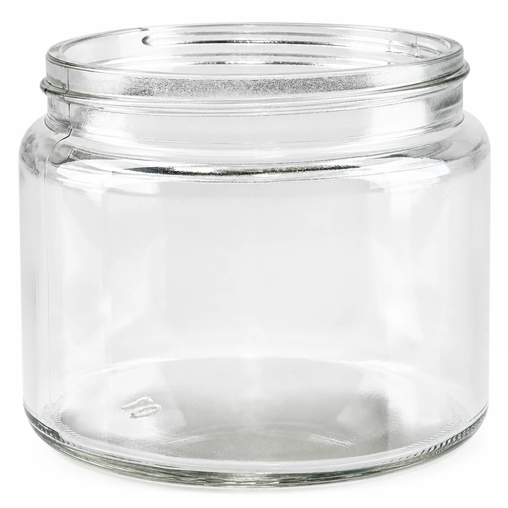 Vasetto per unguenti (vasetto di vetro) 250 ml trasparente, senza coperchio Vasetto per unguenti 250ml chiaro senza coperchio Vasetto di vetro vuoto per unguenti creme prodotti cosmetici