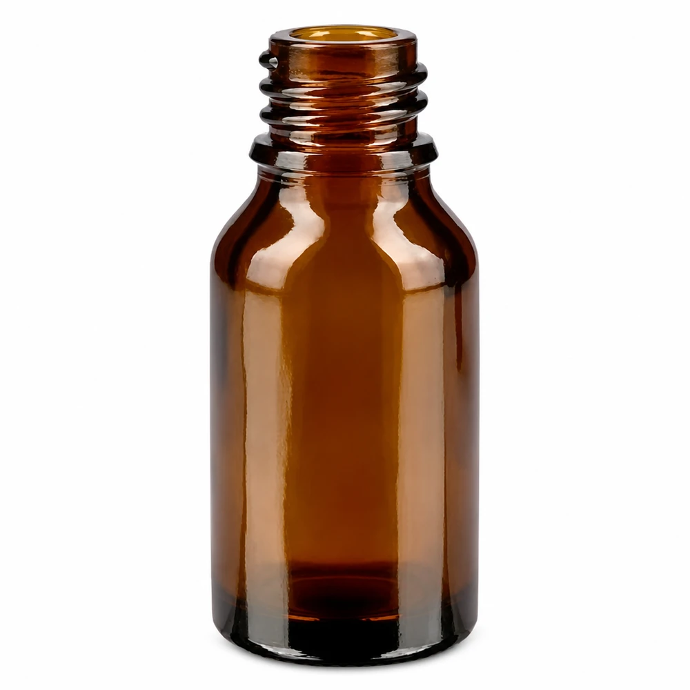 Flacone contagocce da 30 ml 1 mm nero STD BrownLine UT18/30 Flacone in vetro BrownLine da 30 ml con tappo nero ideale per cosmetici e prodotti farmaceutici