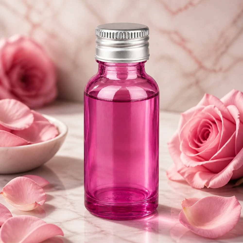 20ml Flasche 11mm Schraubverschluss Alu-Silberer Standard PurpleLine.UT18/20 Elegante 20ml Glasflasche in Purple mit praktischem Schraubverschluss für den täglichen Gebrauch