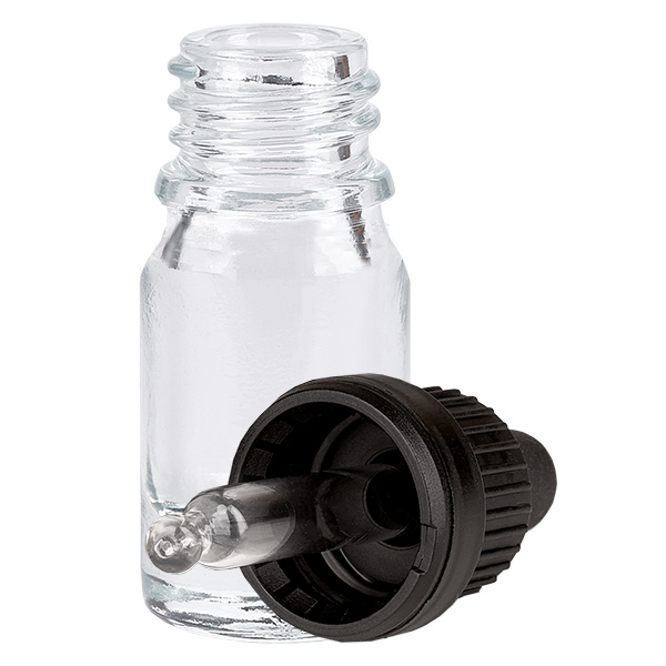 5ml Pipettenflasche schwarz Originalitätsverschluss ClearLine UT18/5