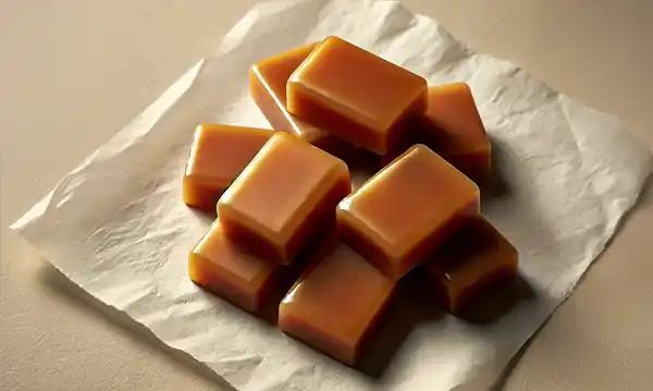 Bonbons au caramel faits maison avec du bicarbonate de soude
