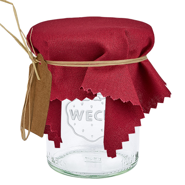 Tovaglietta decorativa in tessuto, rosso vino, 15 cm, quadrata Tovaglietta decorativa in tessuto, rosso vino, 15 cm, quadrata