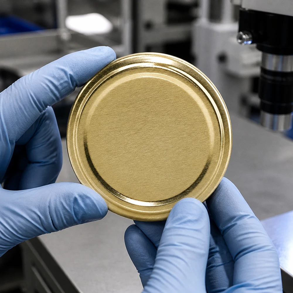Schutzhandschuhe halten TO66 Deckel UNiTWIST gold BioSeal BPA-NI Qualitätsprüfung Labor