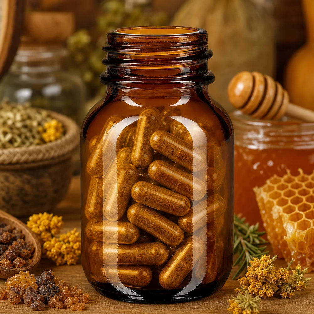 Bocal à col large en verre ambré 50 ml, goulot DIN 32, sans couvercle Bouteille compacte à large ouverture de 50 ml en verre brun robuste pour une conservation sûre des compléments alimentaires