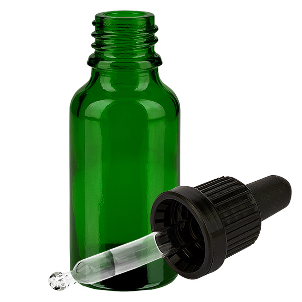 20ml Pipettenflasche schwarz Originalitätsverschluss GreenLine UT18/20