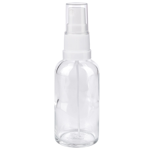 Flacone spray da 50 ml bianco/trasparente STD ClearLine UT18/50 Flacone spray da 50 ml bianco/trasparente STD ClearLine UT18/50