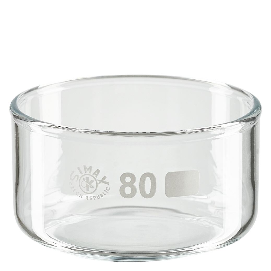 Piatto per cristallizzazione da 150 ml senza beccuccio Bo. ø80mm Piatto per cristallizzazione da 150 ml senza beccuccio Bo. ø80mm