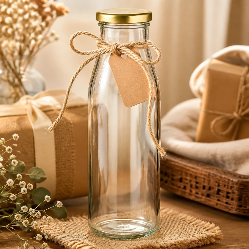 500ml Glasflasche + BasicSeal Deckel gold UNiTWIST 500ml Glasflasche + BasicSeal Deckel gold UNiTWIST