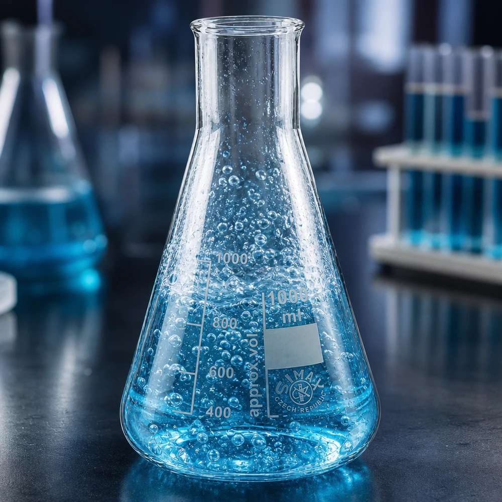 Beuta da 200 ml a collo largo con scala fino a 1000 ml per un lavoro di laboratorio versatile