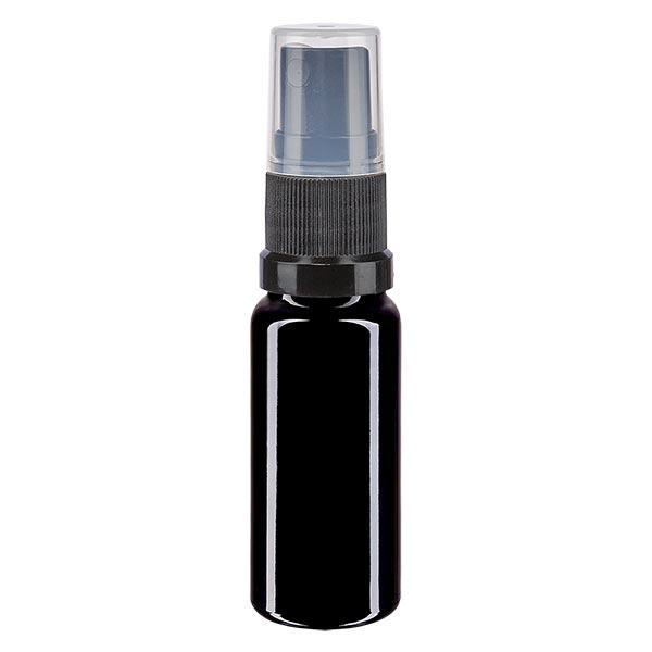 Flacone farmacia viola 10ml attacco spray nero Flacone farmacia viola 10ml attacco spray nero
