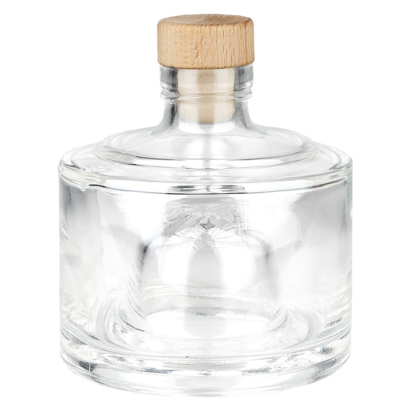 200ml Glasflasche "Tripple T" mit Holzgriffkorken UNiTWIST®