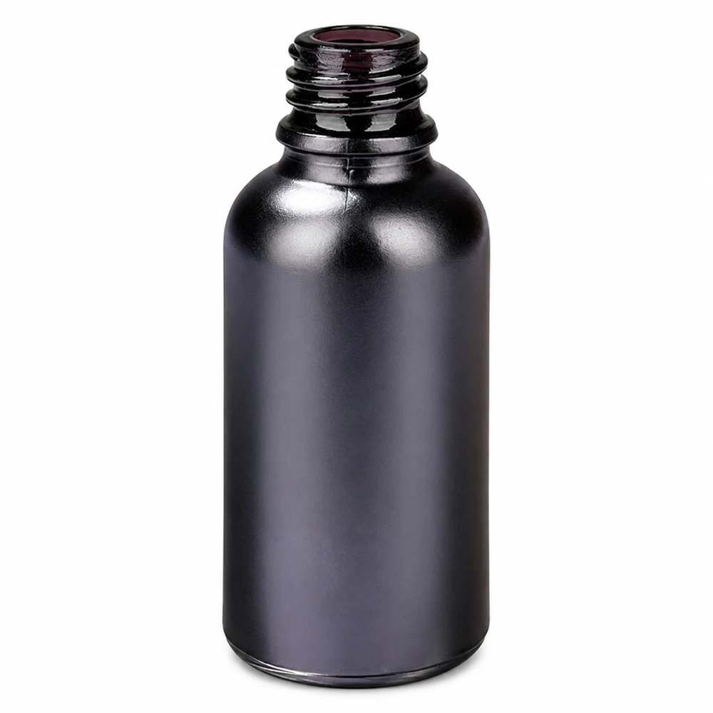 Flacone cilindrico per farmacisti BlackLine da 30 ml con forma sottile e filettatura professionale UNiTWIST