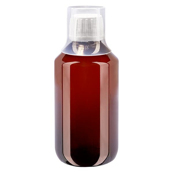 Bottiglia PET 200ml con tappo bianco OV + tazza Bottiglia PET 200ml con tappo bianco OV + tazza