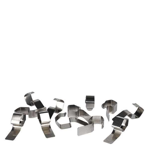 Morsetti originali WECK (confezione da 12) WECK clip per conserve in acciaio inox distribuite singolarmente 12 clip a molla per barattoli da conserva Accessori originali