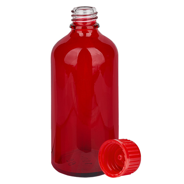 100ml Flasche 11mm Schraubverschluss rot Standard RedLine UT18/100