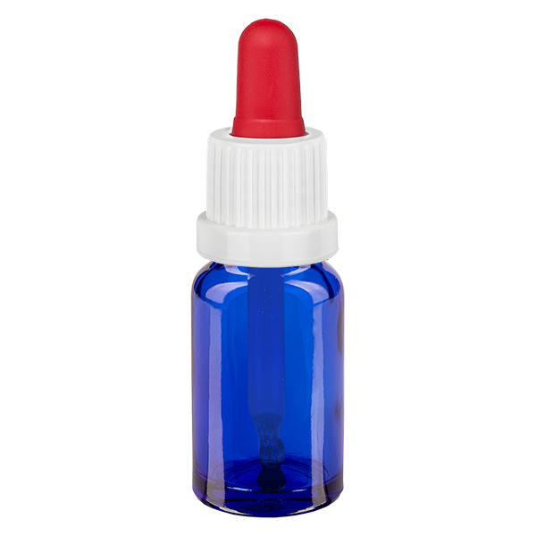 10ml Pipettenflasche weiß/rot Originalitätsverschluss BlueLine UT18/10