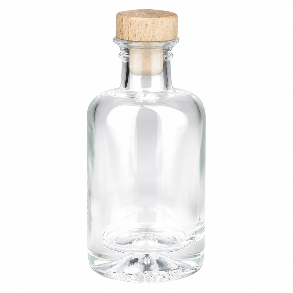 Flacone farmaceutico da 100 ml Sofia con tappo in sughero con impugnatura in legno UNiTWIST® Flacone farmaceutico da 100 ml Sofia con tappo in sughero con impugnatura in legno UNiTWIST®