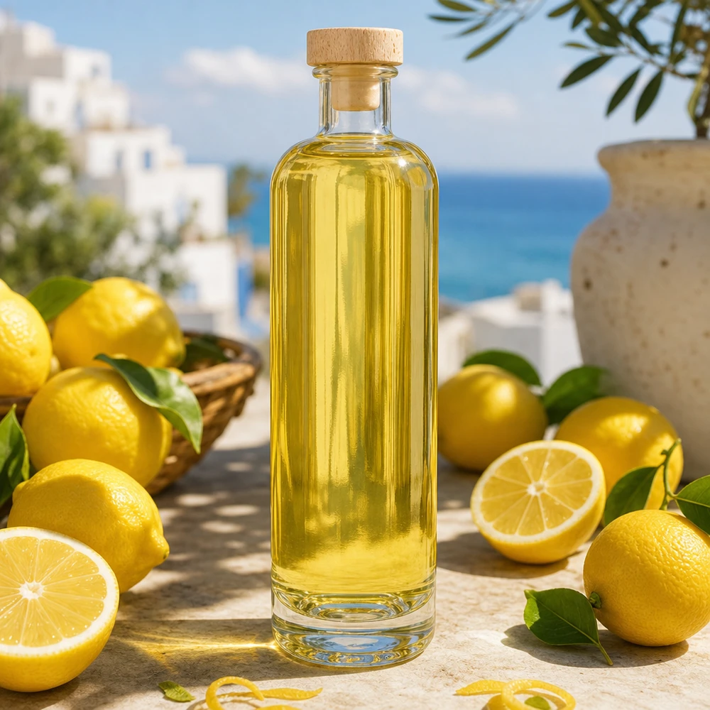 Bottiglia in vetro da 500 ml Ella con tappo in sughero con impugnatura in legno UNiTWIST® Bottiglia in vetro da 500 ml Ella con tappo in sughero con impugnatura in legno UNiTWIST®