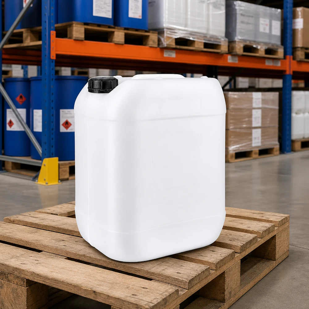 Kanister 20 Liter mit Schraubverschluss Originalitätsverschluss Professioneller UN-Kanister 20 Liter mit OV für Flüssigkeitstransport