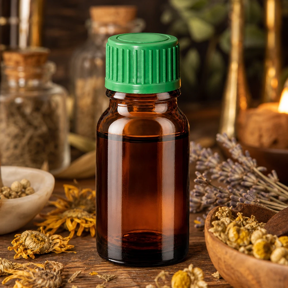 Flacone contagocce marrone da 10 ml tappo verde apertura 0,8 mm perfetto per omeopatia e naturopatia