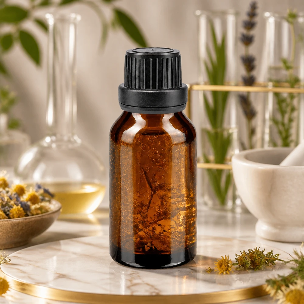 Medizinflasche Braunglas 15ml mit engen 2mm Tropföffnung für genaue Dosierung ätherischer Öle