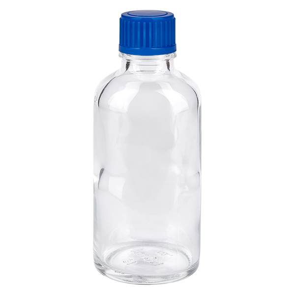 50ml Flasche 11mm Schraubverschluss blau Standard ClearLine UT18/50