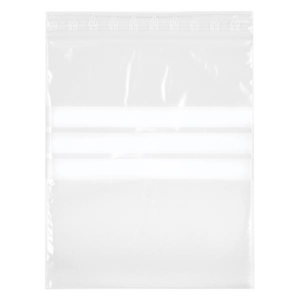 100 sacchetti PolyZip 40x60mm con campo di etichettatura, 50µm 100 sacchetti PolyZip 40x60mm con campo di etichettatura, 50µm