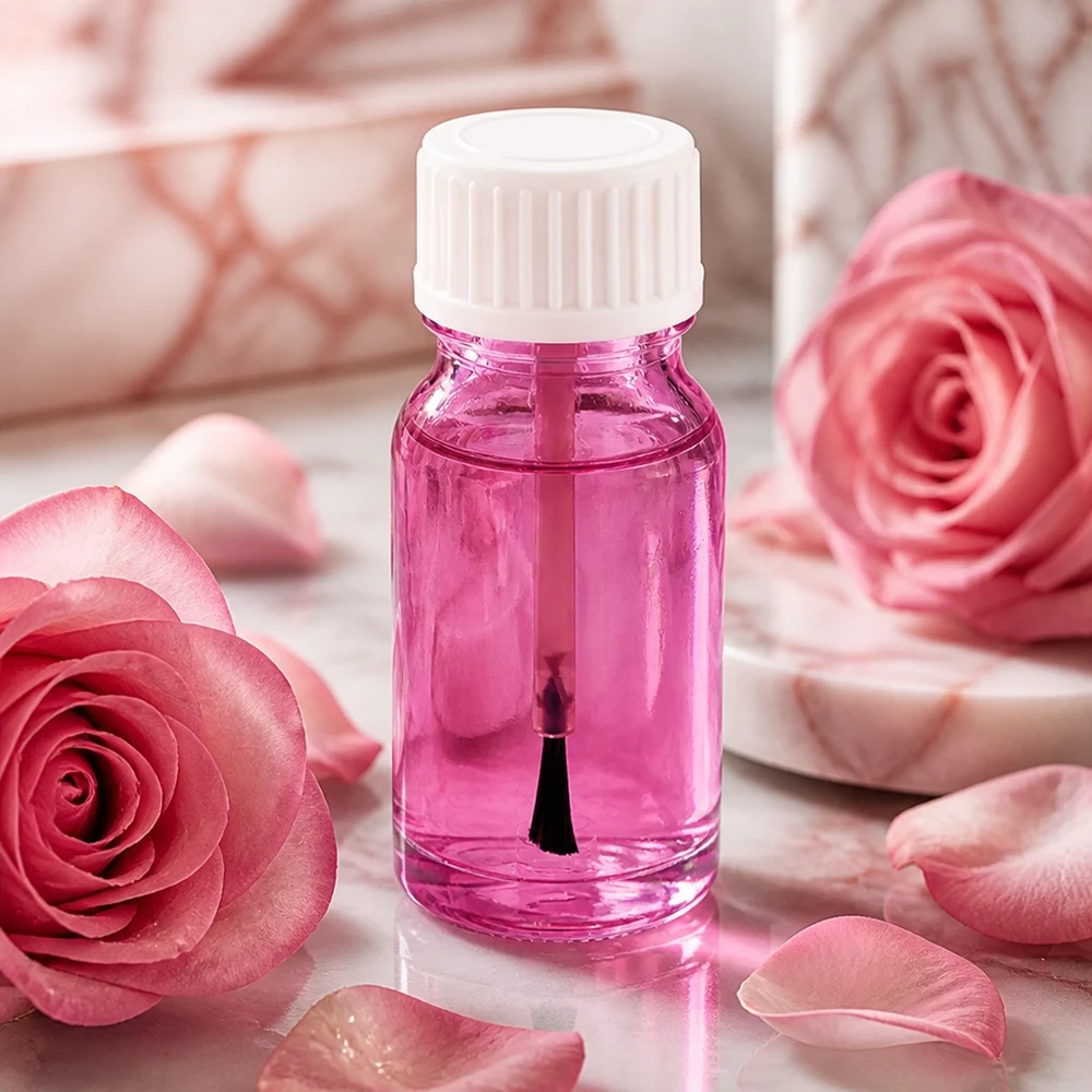 10ml Pinselflasche weiss Standard PurpleLine UT18/10 STD PurpleLine Pinselflasche 10ml weiss mit UT18/10 Gewinde für Kosmetikhersteller