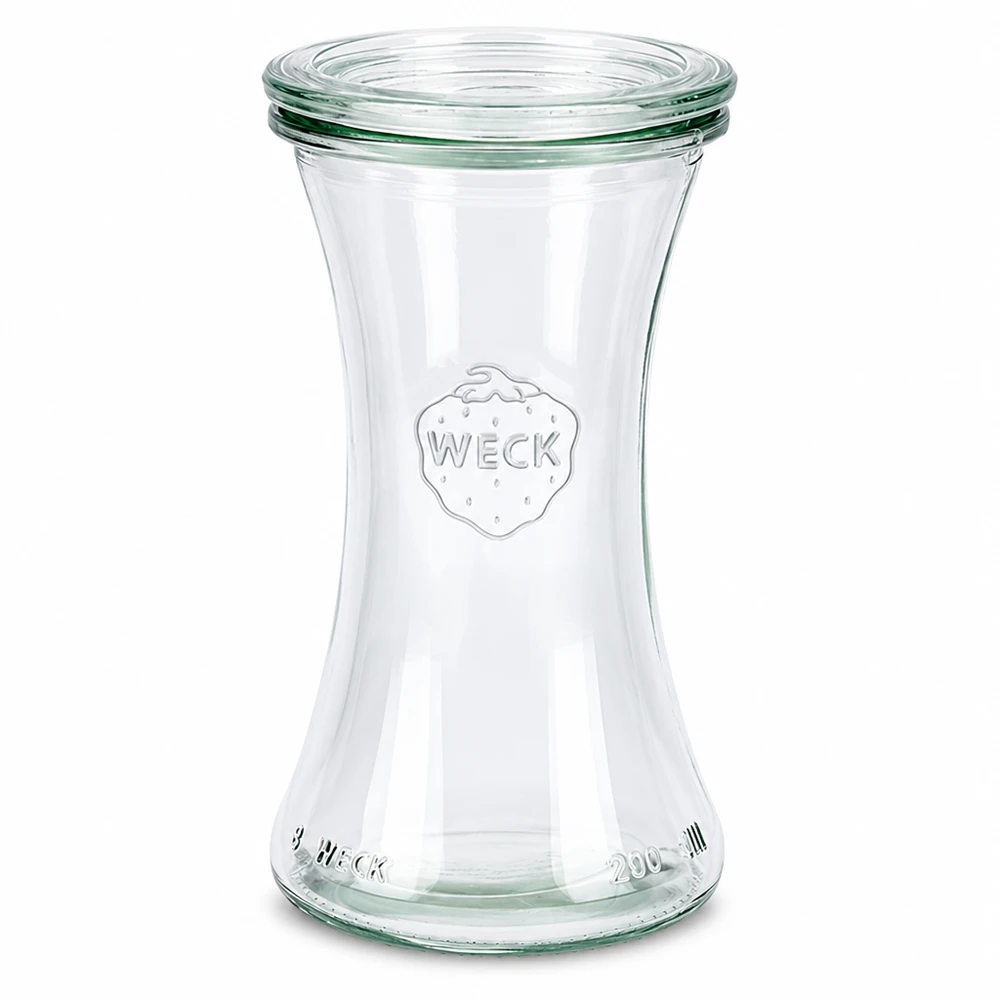 200ml Delikatessenglas mit Glasdeckel WECK RR60
