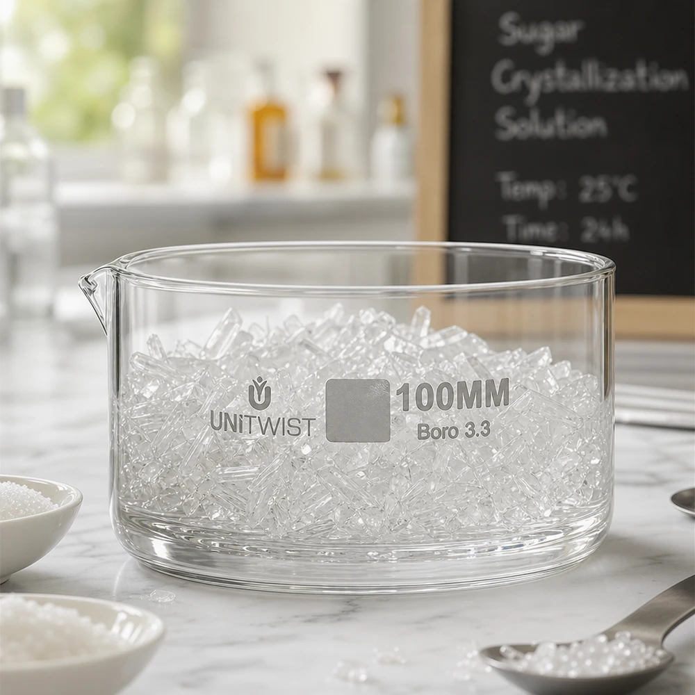 Kristallisierschale ø100mm Borosilikatglas UNiTWIST UNiTWIST Kristallisierschale 100mm breiter Durchmesser großes Fassungsvermögen Borosilikatglas
