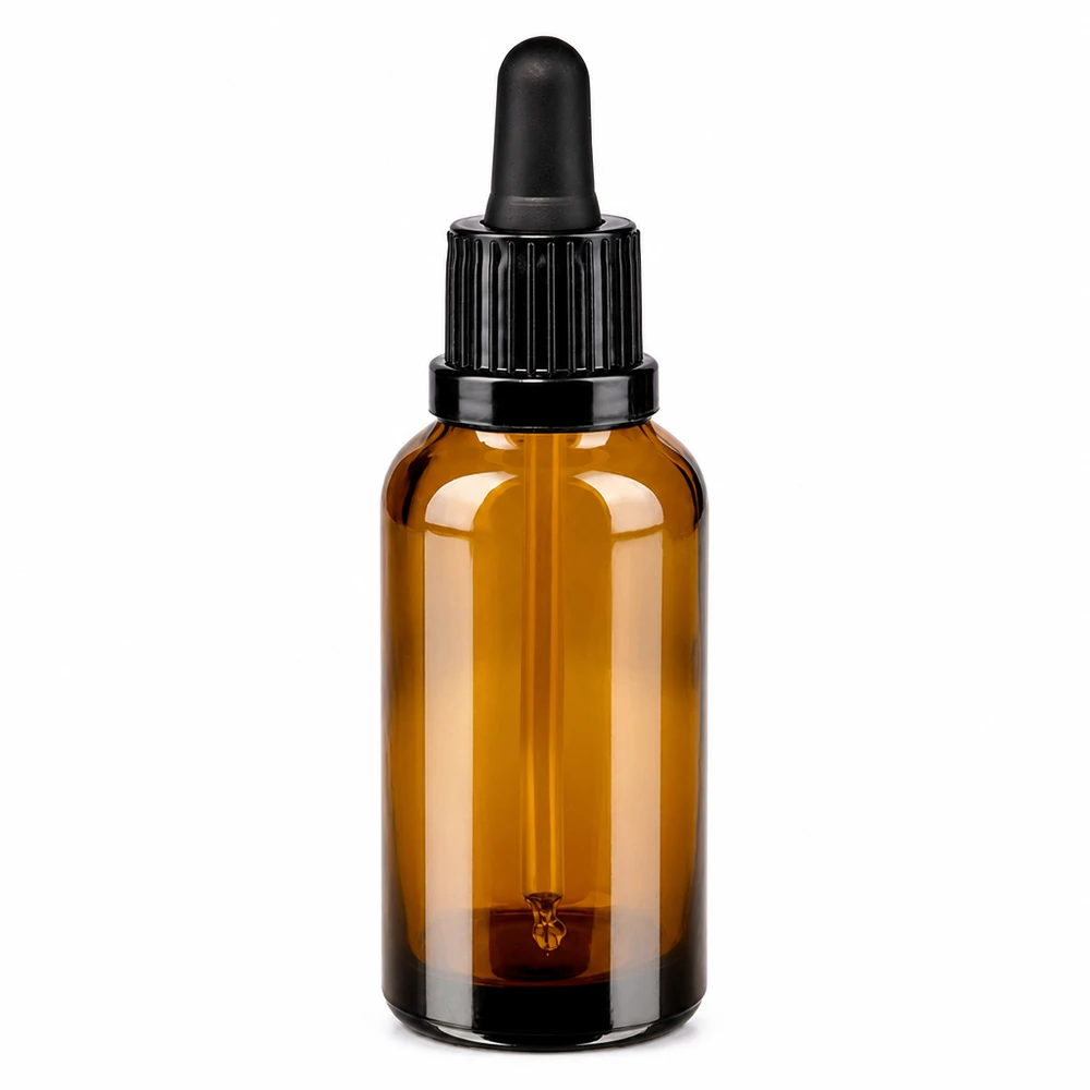 30ml Pipettenflasche schwarz Originalitätsverschluss BrownLine UT18/30 Lichtschutz Glasflasche 30ml mit schwarzer Pipette für empfindliche Flüssigkeiten