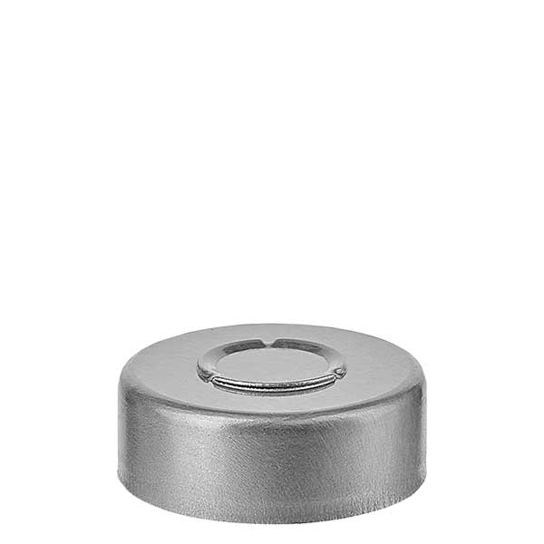 Bördelkappe 20.25 x 7.4 mm MITTEL-Abriss silber