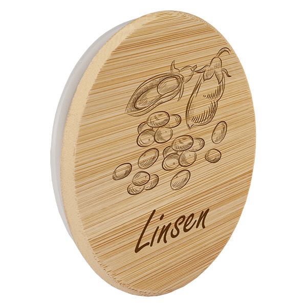 Holzdeckel "Linsen" für WECK RR100