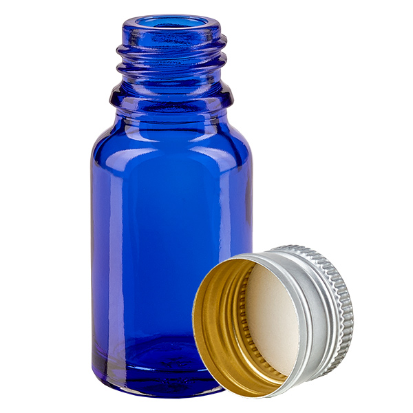 10ml Flasche 11mm Schraubverschluss Alu-Silber Standard BlueL. UT18/10