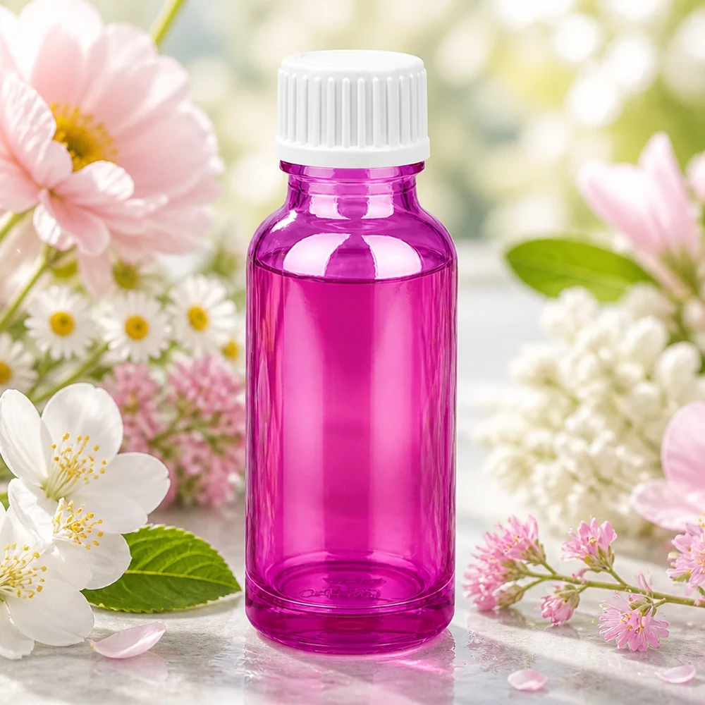20ml Tropfflasche 0.9mm weiss Standard PurpleLine. UT18/20 Purple 20ml Tropfflasche mit kindersicherem weißem Verschluss für sichere Aufbewahrung